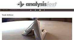 Desktop Screenshot of analysislost.com